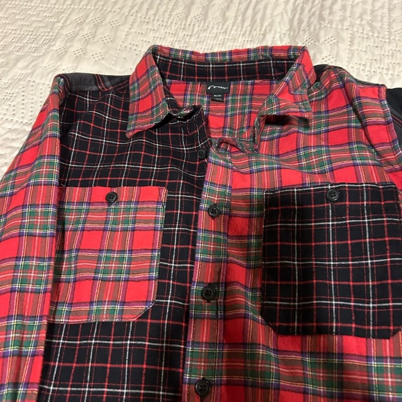 Art Class Red Multi Plaid Button Down Shirt Size XL 16 ** EUC** - Picture 2 of 3
